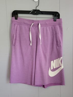 Nike Men's Sweat Shorts Small Purple Athleticwear
